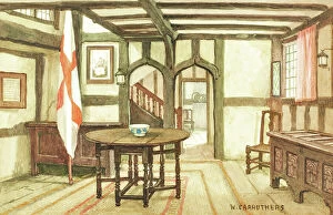 Affleck Collection: Interior view of Harvard House, Stratford-upon-Avon