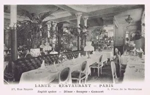 An interior view of the Larue restaurant, Paris, 1920s