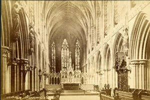 Images Dated 28th July 2016: Interior view, Lichfield Cathedral, Lichfield, Staffordshire