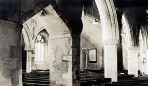 Interior view looking SW, St Edburg's Church, Bicester, Oxfordshire Date: 1930s