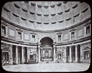 Pantheon Prints: Interior view of The Pantheon, Rome, Italy