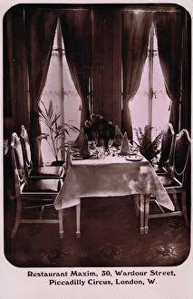 Images Dated 8th February 2012: An interior view of Restaurant Maxim, London, 1920s
