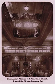 Images Dated 8th February 2012: An interior view of Restaurant Maxim, London, 1920s