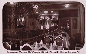 Images Dated 8th February 2012: An interior view of Restaurant Maxim, London, 1920s