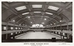 Richmond Prints: Interior view, Richmond Ice Rink, Richmond Bridge, Surrey