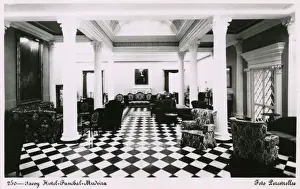 Tiled Prints: Interior view, Savoy Hotel, Funchal, Madeira