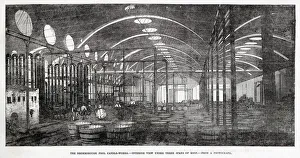 Images Dated 10th March 2021: Interior view of under three spans of roof of Prices Candle Company