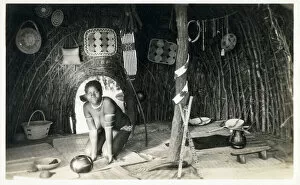 Weaving Gallery: Interior of a womans home - Durban, South Africa