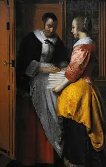 Interior with Women beside a Linen Cupboard, 1663, by Pieter