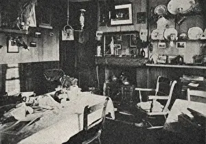 Interior of workmans home, East End of London