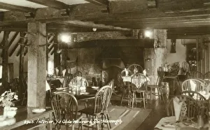 Weaver Prints: Interior of Ye Olde Weaver's Tea House, Southborough, Kent