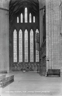 Shadows Prints: Interior of York Minster Featuring the Five Sisters Window