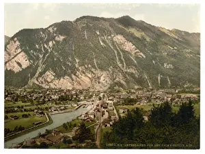 Interlaken, from the Heimwehfluh, towards the Harder, Bernes