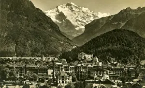 Interlaken Prints: Interlaken and the Jungfrau, Bern, Switzerland