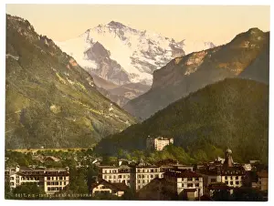 Interlaken Prints: Interlaken, and the Jungfrau, Bernese Oberland, Switzerland