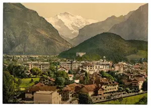 Interlaken, with Jungfrau, Bernese Oberland, Switzerland