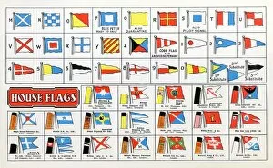 Images Dated 11th August 2017: International code of Signals flags and House Flags