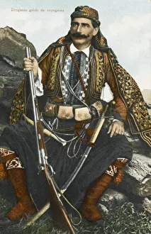 Interpretation Prints: Interpreter and guard for travellers