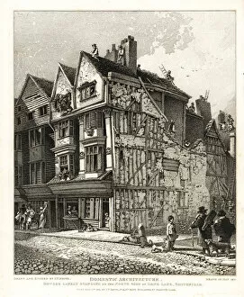 Plaster Collection: Interregnum timber and plaster houses on Long