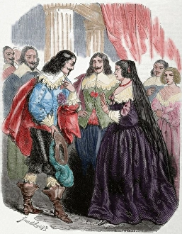 Biblioteca Gallery: Interview between the king Louis XIII of France (1601-1643)