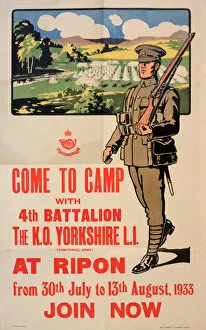 Images Dated 17th March 2014: Interwar Period Recruiting poster