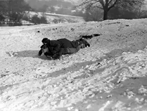 Toboggans Prints: Intimate Sledge Ride