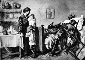 Billeting Prints: The Intruder: What the billeting of German soldiers too often means to French