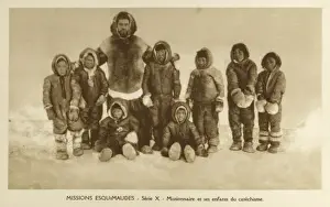 Skins Prints: Inuit children at a Catholic Mission - Newfoundland