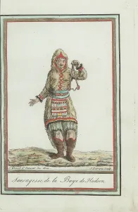 Sealskin Prints: Inuit woman of Hudson Bay with goggles