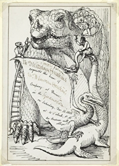 Euornithopoda Collection: Invitation to Dinner in Iguanodon 31 / 12 / 1853
