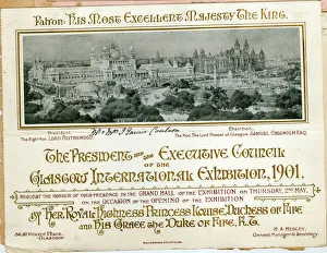 Images Dated 17th August 2017: Invitation, Glasgow International Exhibition 1901