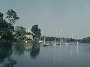 Inlet Prints: Inya Lake Sailing Club - Rangoon