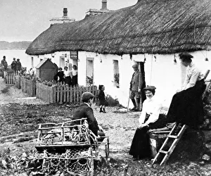 Iona cottages, Island of Iona, Scotland, Victorian period