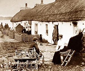 Iona cottages, Island of Iona, Scotland, Victorian period