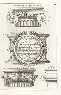 Johann Franck Prints: Ionic order capital