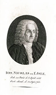 Nicolas Collection: Ios Nicolas De L'Isle - Astronomer and Cartographer