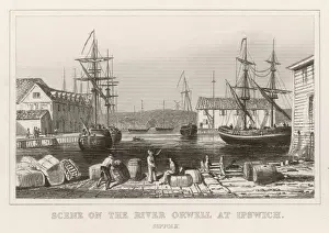 Ipswich Harbour Scene