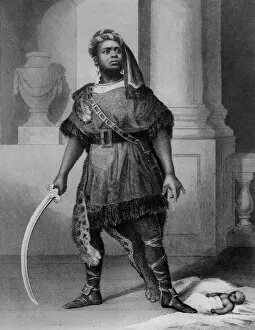 Images Dated 21st August 2019: Ira Aldridge as Aaron the Moor in Titus Andronicus