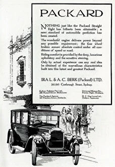 Comfort Collection: Ira L. & A. C. Berk Packard Advertisement