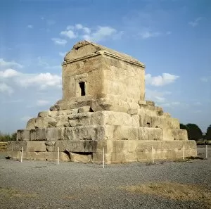 Architects Collection: IRAN. Pasagarda. Tomb of Cyrus II the Great, founder