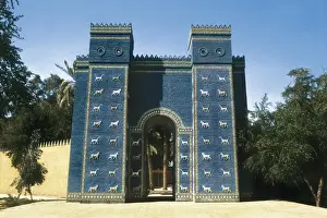 Rebuilt Prints: IRAQ. Babylon. Gate of Ishtar (580 BC). Rebuilt