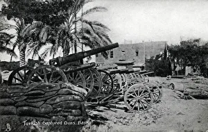 Basra Prints: Iraq - Captured Turkish (Ottoman) guns at Basra