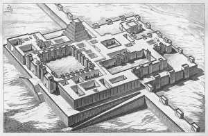 Ziggurat Prints: Iraq / Khorsabad Reconstr