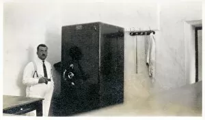 Hooks Gallery: Iraqi bank official with a large safe, Iraq