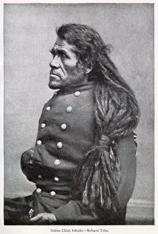 Plaited Prints: IRETABE Native American Indian chief of the Mohave (Mojave) tribe. Date: 1905