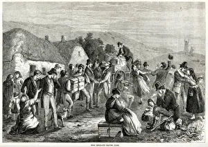 Goodbye Prints: Irish emigrants leaving home 1870