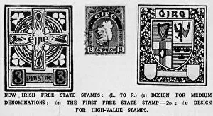 Images Dated 6th October 2016: Irish Free State stamps, 1922