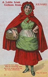 Colleen Prints: Irish Girl from Kildare - A Little Irish Colleen