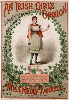 Ballad Prints: An Irish Girls Opinion by Arthur West