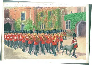 The Irish Guards leaving St. James's Palace